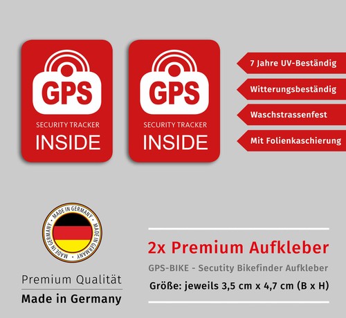 Adesivi gps security - 2x,